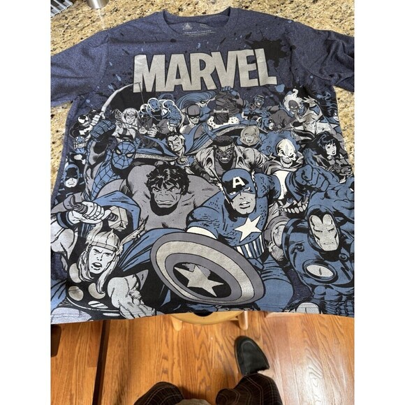 Marvel Comics Avengers T-Shirt Mens/Ladies  Large Gray Cotton - Picture 1 of 6